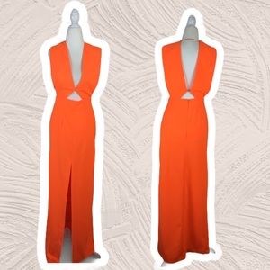 Revolve Solace Plunge Formal Neon Holt Maxi Dress